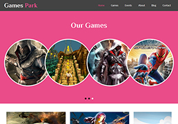 HTML5�ۺ�ɫ��Ϸ��ҵ��վģ��